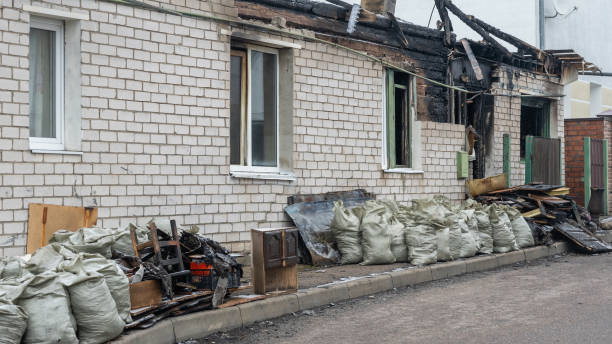 Professional Fire Damage Removal technician working in Franklin Park, PA